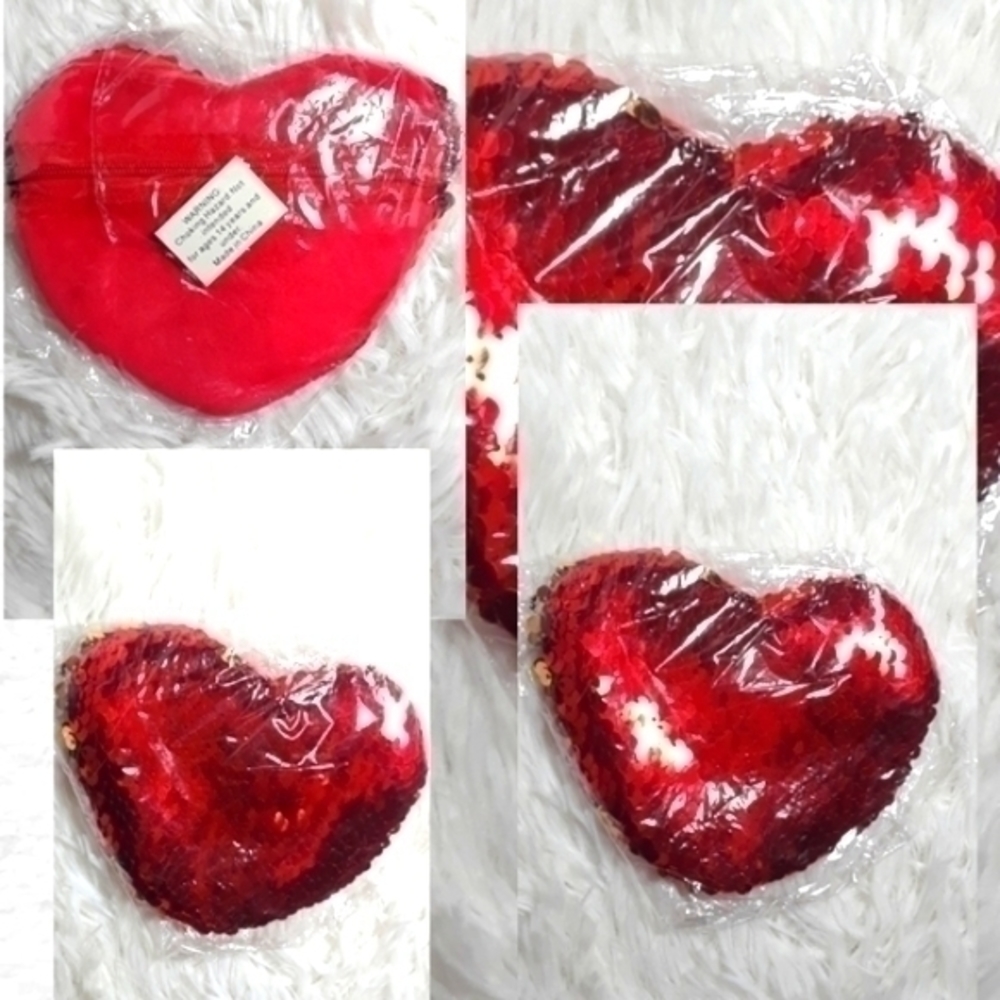 🛍Sequin Heart Shaped Coin Purse